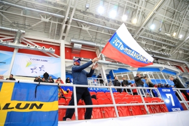 Россия вышла в финал ЧМ по бенди в Хабаровске, забив Казахстану четырнадцать мячей Роман Федоров, корр. ИА AmurMedia